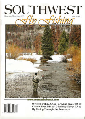 Southwest Fly Fishing Guadalupe River Feature story Nov/Dec 